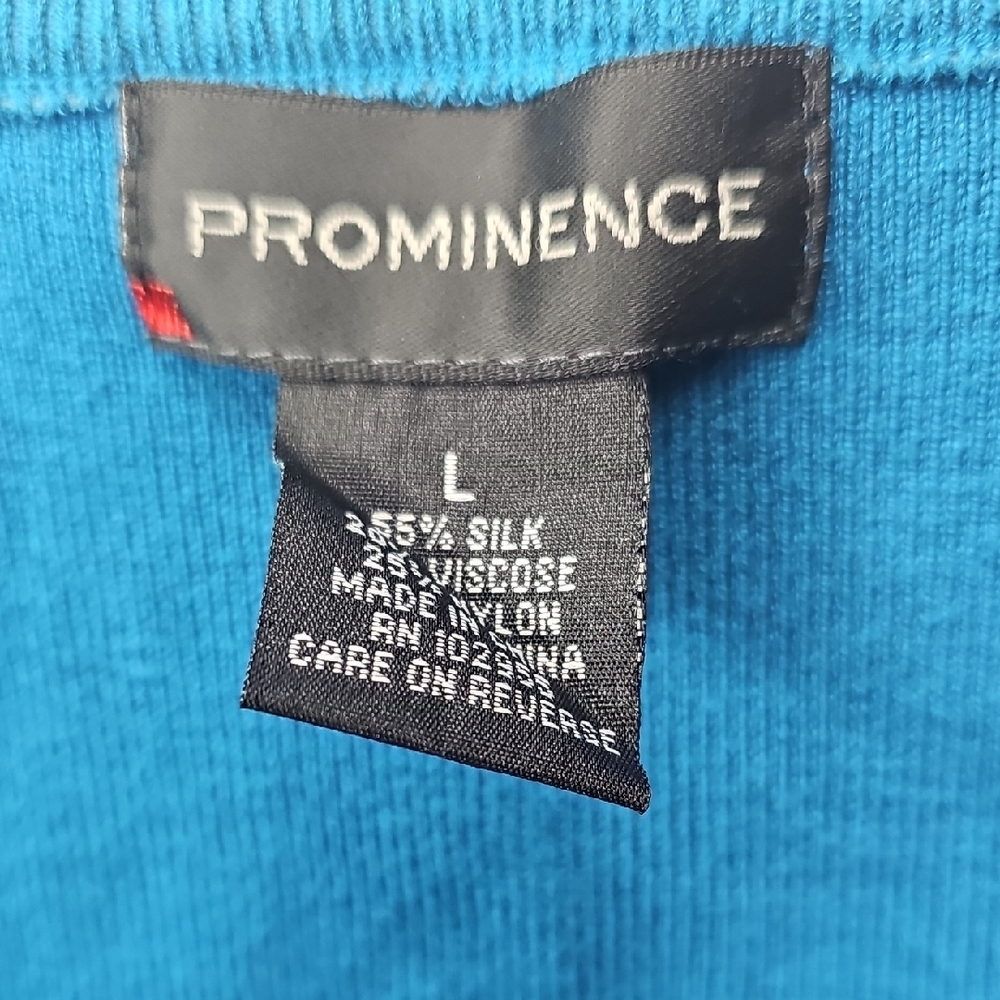 Prominence‎ Chic Blue Women's Sweater Size L - Picture 2 of 7